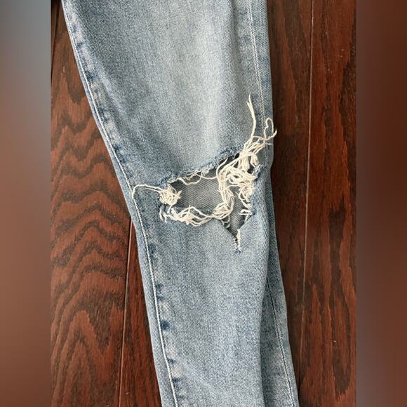 AGOLDE Sophie mid rise ankle distressed jeans 24 - Picture 3 of 11
